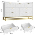 thumbnail image 2 of Dresser for Bedroom with 7 Drawers,53.5" Wide Modern Chest of Drawers with Metal Handle & Legs,Wooden Dresser TV Stand,Wood Closet Clothes Storage Organizer for Living Room,Hallway,Entryway, 2 of 6