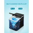 thumbnail image 3 of Ice Maker Countertop 2 Ice Sizes, 30 lbs Bullet Ice in 24H, Self-Clean, 9 Cubes in 5 Mins, FOHERE, 3 of 15