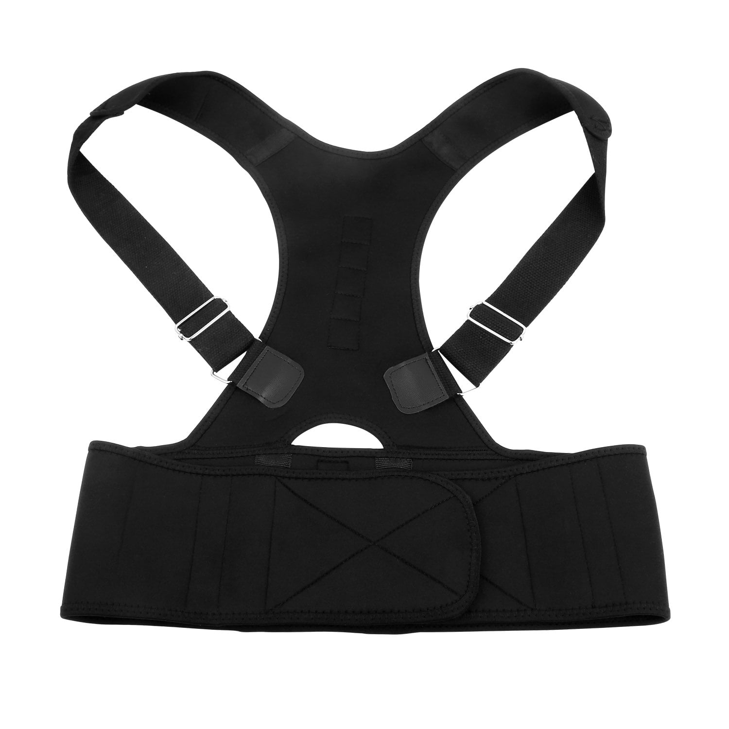 Unisex Posture Corrector Support Magnetic Lumbar Back Posture Support Belt Adjustable Upper Back Braces Clavicle Shoulder Brace Belt Pain Relief Therapy