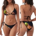 thumbnail image 3 of Disketp Tennis Ball In Fire1 para Bañador de Dos Piezas para Mujer, Bikini Sexy Halter String, Conjunto de Bikini en Triángulo, 3 of 6