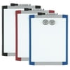 Acco Magnetic Whiteboard 8-1/2"x11" Assorted Plastic Frame MHOW8511
