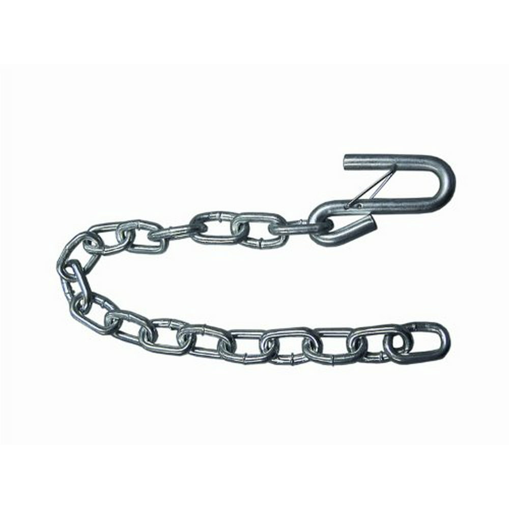FULTON SAFETY CHAIN, GRADE 43, 1/4" X 24" w/ 7/16" WIRE SAFETY LATCH