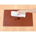thumbnail image 3 of REGALWOVEN Set of 6 Faux Leather Placemats for Kitchen Dining Table Decor, Washable Table Placemats Wipeable Table Mat Brown 18*12in, 3 of 7