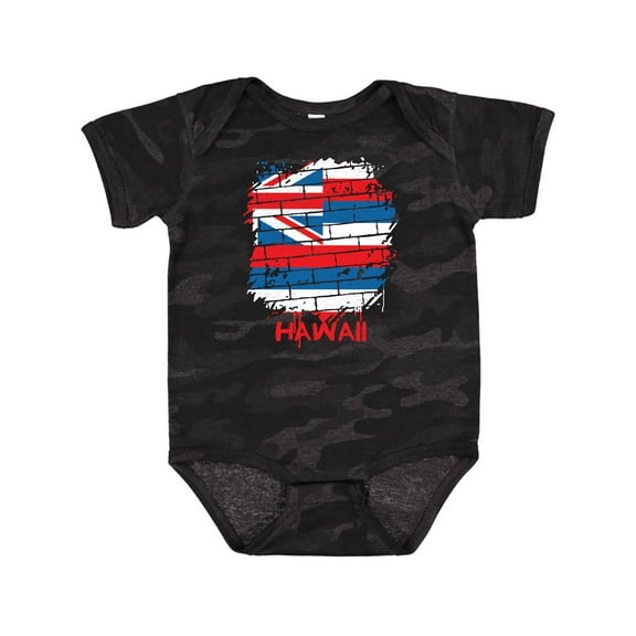 Inktastic Graffiti Hawaii State Flag Boys or Girls Baby Bodysuit