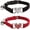 Black+Red, variant on Miaocao Heart Bling Cat Collar with Safety Belt and Bell Adjustable 8-10 inches for Kitten Cats (Black+Pink)