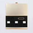 thumbnail image 4 of Aluminum Universal Waterproof Slim Mini SIM Slots Storage Case with 12 Nano SIM Card & 1 Cell Phone Eject Pin Slots (Gold), 4 of 4