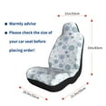 thumbnail image 5 of Salouo Retro ice blue snowflakes Pattern Car Seat Covers,Universal Car Seat Protectors Easy to Install Car Cover Car Accessories Auto/rucks/Van/SUV-1, 5 of 9