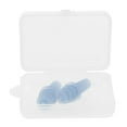 thumbnail image 3 of pitrice 2 Pairs Reusable Silicone Earplugs for Airplane Travel Sleep Silence Blue, 3 of 9