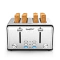 thumbnail image 2 of Toaster 4 Slice, SEVENTH Stainless Steel Extra-Wide Slot Toaster, 6 Toasting Color Settings, Auto Pop-Up Toaster with Bagel/Defrost/Cancel Function, Toaster with Removable Crumb Trays, Silver, J2736, 2 of 9