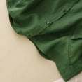 thumbnail image 5 of POIUYTR Shirts for Women Cotton Linen Trendy Summer 3/4 Sleeve Button Down Solid Color Blouse Lightweight Dressy Casual Work Shirts Tops, 5 of 5