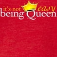 thumbnail image 3 of CafePress - Not Easy Being Queen Women's Dark T Shirt - Womens Football Shirt, 3 of 4