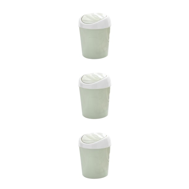 Bewildely Cubo de basura con cubierta enrollable, cubo de basura para el hogar, sala de estar, contenedor de basura portátil multiusos, accesorios verdes Type1 NO1 Bewildely CBP054629