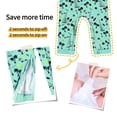 thumbnail image 6 of weVSwe Baby Boy Swimsuit Set with Sun Hat, UPF 50+ Toddler Rash Guard, Long Sleeve One-Piece with Front and Crotch Zippers, 0-3T, 6 of 8