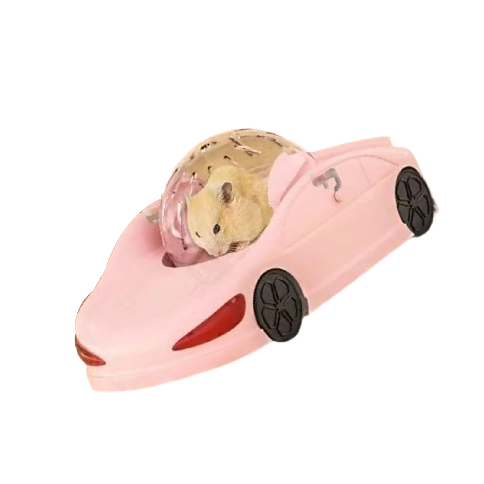 Hamster Activity Car Toy Exercise Fitness Wheel Clear Running Vehicle for Small Pet Hamsters Ferrets and
