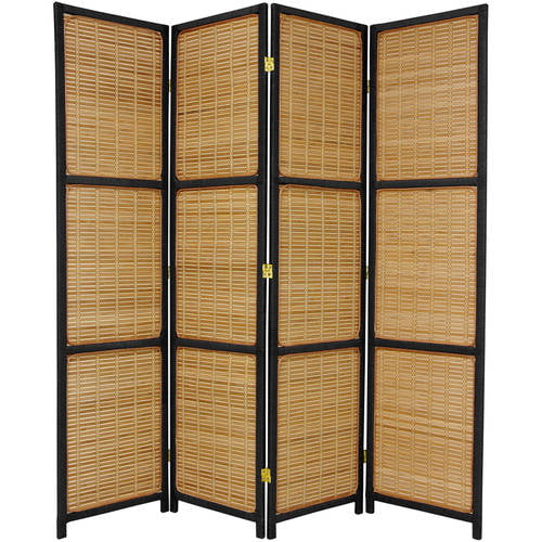 Oriental Furniture 5  1/2 ft Tall Fiber Weave Room Divider 