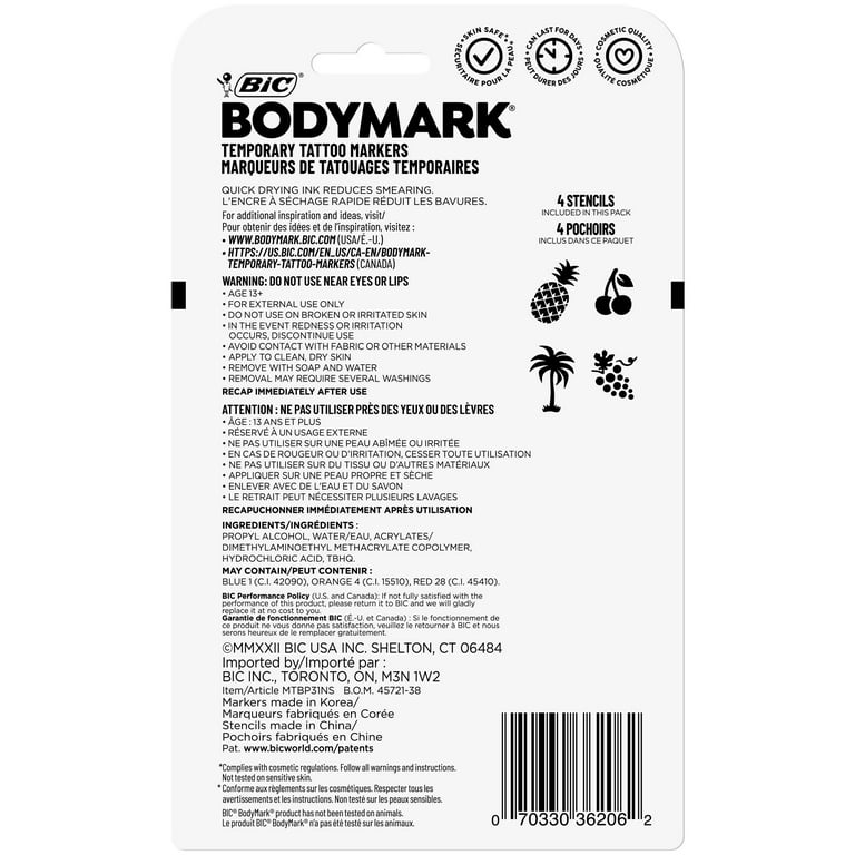 BIC BodyMark Temporary Tattoo … curated on LTK