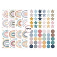 thumbnail image 2 of 4 hojas de calcomanías de pared lindas DIY Rainbow Dots Stars Theme Boys Kids Room Wall Stickers Vin Tomshoo Pegatinas de pared, 2 of 7