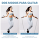 thumbnail image 3 of Cuerdas Para Saltar Ajustable, Con Contador, 2 Formas Gris/Negro, 3 of 6