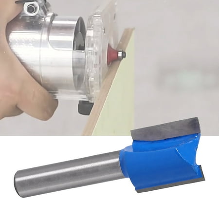 

Double Flute Straight Router Bit with Sharp Hard Alloy Edge and High Hardness 8mm Shank Milling Cutter for Woodworking