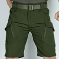 thumbnail image 1 of Tdoqot Knee Length Realxed Fit With Pockets Outdoor Cargo Shorts for Men Army Green Size XL, 1 of 7