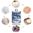 thumbnail image 4 of Clear Storage Jar 2.75x 4.13 Inches One Sizex4 Cotton Swabs Cans Translucent Plasticental Floss Cans Cotton Pads Cans Bathroom Canisters Blue Willow, 4 of 7