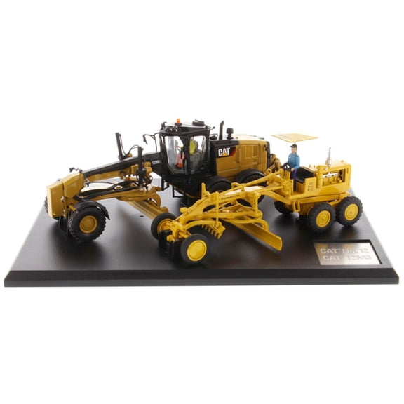 1/50 Caterpillar No.12 Motor Grader and Caterpillar 12M3 Motor Grader 2 Piece Set 85560