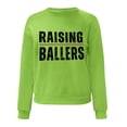 thumbnail image 6 of Ruyang Womens Casual Sweatshirt Women's Fashionable Round Neck Long Sleeved Raising Printed Top Hoodie Jogging Sweatshirt Women, 6 of 7
