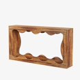 thumbnail image 2 of EDTara 63" Farmhouse Console Table, Narrow Entryway & Sofa Table with Storage, 2-Tier Brown Wood Accent Table for Living Room, Hallway, Foyer, 2 of 5