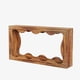 thumbnail image 5 of QinaQin Mesa consola farmhouse de 63 pulgadas, diseño angosto de 2 niveles con almacenamiento, ideal para sala, pasillo o recibidor, 5 of 5