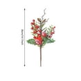 thumbnail image 3 of Honmine Artificial Pine Branches Christmas Floral Picks Berries Stems with Birds Holly Sprays for Holiday Decorations Great Addition to Xmas Tree, Crafts, Wreath, Garland and Home Decor, 3 of 7