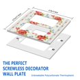 thumbnail image 2 of 2-Gang Screwless Pioneer Floral Decorative Wall Plates,Size 2-Gang 4.7"W x 4.7"H,Unbreakable Thermoplastic Faceplate Cover for Kitchen Living Room Bedroom Decorator Receptacle Outlet Switch, 2 of 7