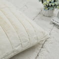 thumbnail image 3 of Home Soft Things Comfy Fluffy Throw & 2 Pillow Covers Combo - Antique White - 60" x 80"/18" x 18" Jumbo, 3 of 6
