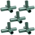 thumbnail image 1 of Hbdhejl Plastic Connectors For Greenhouse 3 Way 4 Way And 5 Way Joints With Sturdy Support Poles Gardening Accessory Kit 5Pc Set, 1 of 3