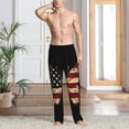 thumbnail image 4 of KLL Mens Pajama Pants for Men,Mens Lounge Pants,Funny Gifts for Men,Men's Pajama Bottoms Patriotic USA Butterfly Art -X-Large, 4 of 5