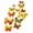Yellow, variant on MINI-FACTORY 12Pcs Wall Sticker 3D Colorful Butterfly Home Wall Decoration Decals Wall Art for Kid's Bedroom Living Room Fridge Window - Yellow