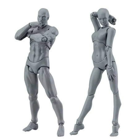 - Tuscom Drawing Figures For Artists Action Figure Model Human Mannequin Man Woman Set