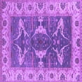 thumbnail image 1 of Ahgly Company Indoor Square Oriental Purple Industrial Area Rugs, 8' Square, 1 of 4