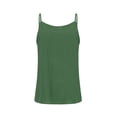 thumbnail image 5 of Linen Tank Tops for Women V Neck Spaghetti Strap Camisole Causal Sleeveless Gauze Blouse Summer Flowy Cami Shirt,Green ,M, 5 of 8