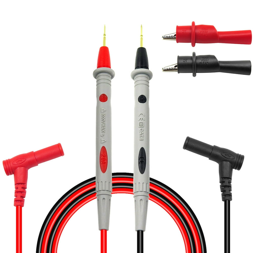 Multimeter Voltmeter Cable Ultra Fine Needle Tester 20A Probe Test Lead