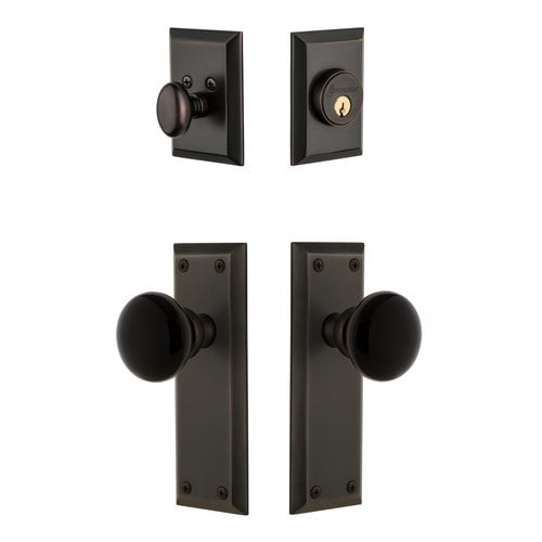 Grandeur 853346 Fifth Avenue Solid Brass Rose Single Cylinder Keyed Entry Deadbolt And