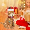 thumbnail image 7 of Tnobhg Fluffy Dog Decor Light-up Christmas Golden Dog Ornamental Festive Yard Decoration for Merry Holiday Season, 7 of 7