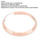 thumbnail image 3 of Remote Key Fob Ring Trim Aluminum Alloy Replacement for MINI R55 R56 R57 R58 R59 R60Champagne, 3 of 5