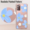 thumbnail image 5 of for Galaxy Note 20 Case, Floral Pattern Shockproof Protection Phone Cover, Silicone Protector Funda para Samsung Note 20 Transparent Flexible Sleek Durable Case, 5 of 14
