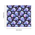 thumbnail image 3 of Disketp blue Skull flower Tapestry 60x51 InchesTapestry for Living Room Bedroom Home, 3 of 6