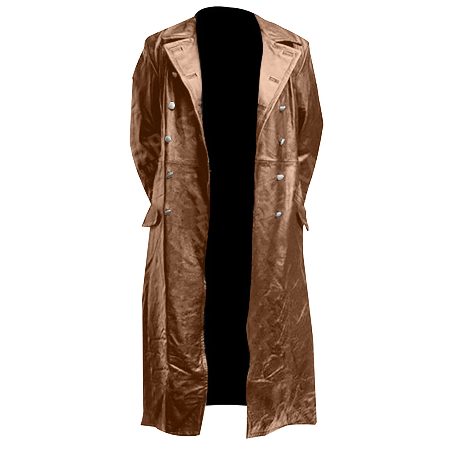 ジャケット・アウター YOKE Leather Double Breasted Coat M YOKE Leather Double Breasted Coat M