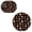 D 6 Pcs, variant on Bomd Spooky Ghost Halloween Round Placemats 6 Pcs, 15 Inch Black Table Mats With Cute Ghost, Pumpkin, for Halloween Parties, Kitchen, Dining Room, Adds Festive Holiday Table Decoration(#D)