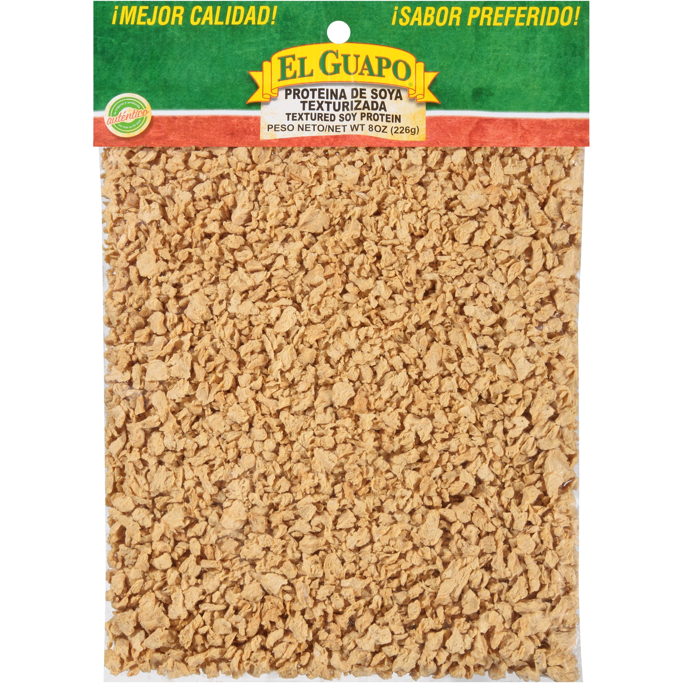 (12 pack) El Guapo Textured Soy Protein, 8.0 oz Bag