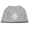 Pink Snowflake Swirls Screenprint Shirts Grey XXXL (20)
