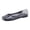 Black, variant on Women's Glitter Clear Jelly Ballet Flats Waterproof Slip on Non-Slip Casual Summer Beach Shoes