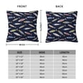 thumbnail image 2 of Fuzoiu Sardine Print Square Pillow Cover,Hidden Zipper Design,Luxury Square Pillow Case, Throw Pillow,Couch Cushion-24"x24", 2 of 7